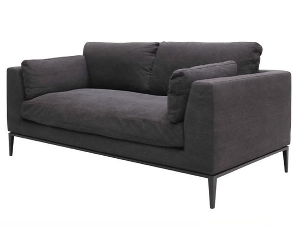 TYSON 3 SEATER SOFA - RELAXED BLACK