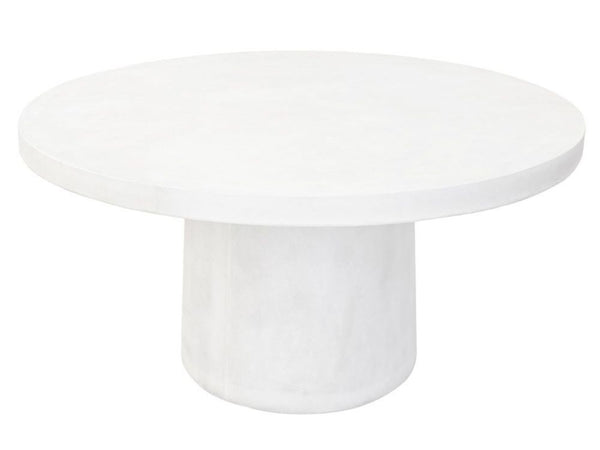 MILAZZO ROUND CONCRETE TABLE WHITE - 150CM