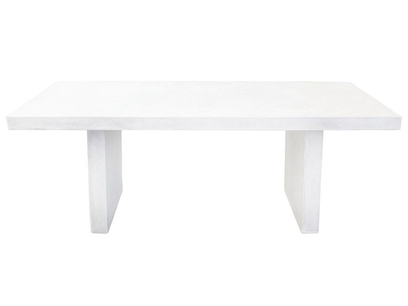 PALMA OUTDOOR CONCRETE TABLE WHITE - 200CM