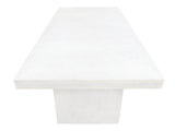 PALMA OUTDOOR CONCRETE TABLE WHITE - 200CM