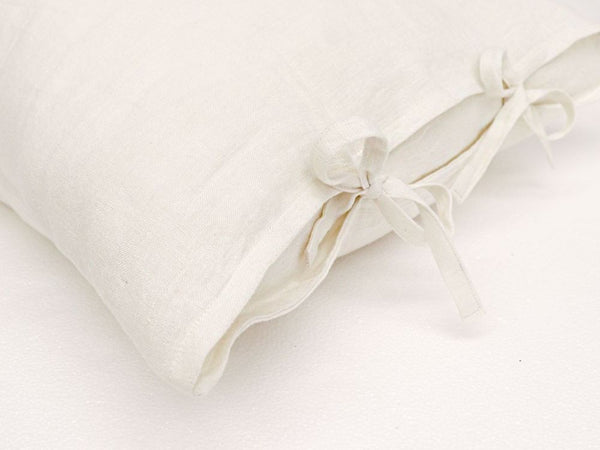 TULLY TIE CUSHION IN OFF WHITE